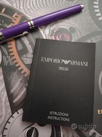 libretto istruzioni Emporio Armani 