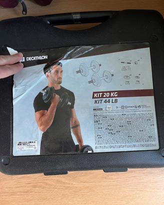 Kit pesi da palestra da 20 kg