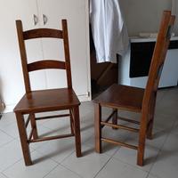 5 sedie di legno rovere non spedisco