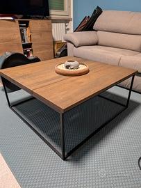 Tavolino Industrial Quercia Massello