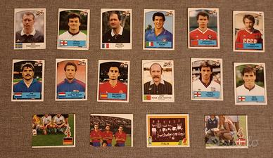 Lotto 16 figurine Panini Euro 88,rare con velina! 