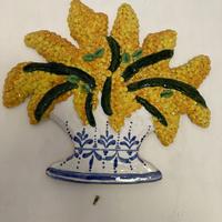 Decorazione da appendere alla parete (Vaso Mimosa)