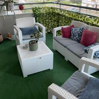 Divanetto da giardino in rattan