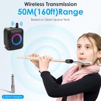 Microfono Senza Fili UHF per Strumenti Fiato, Rica