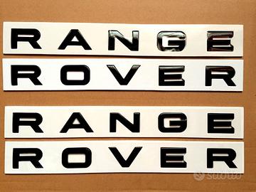 Scritte RANGE ROVER per Evoque, Sport, Vogue, L322
