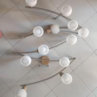 Plafoniere lineari, 2x6 faretti led cad.