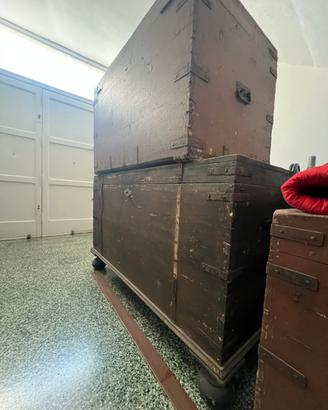 CASSAPANCA IN LEGNO ARTE POVERA