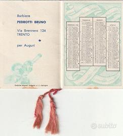 CALENDARIETTO DA BARBIERE ANNO 1960 ATTORI/ATTRICI