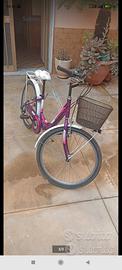 bicicletta da ragazza raggio 24