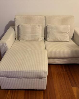 Divano fisso + Pouf/Elemento coordinato