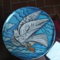 Piatto Floriano Bodini colombe