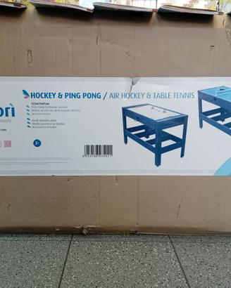 tavolo multigioco 2 in 1 Hockey e Ping Pong