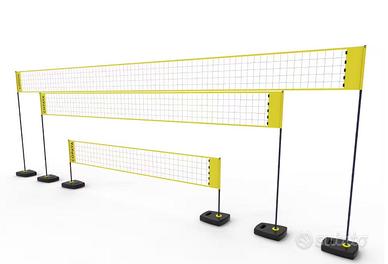 Kit beach volley BV500 regolabile giallo Kipsta De