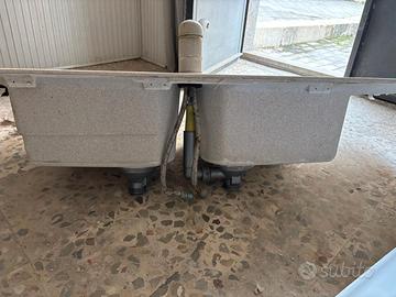lavello a due vasche 116 x 50 