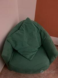 Poltrona d’arredo o camera da letto  colore verde