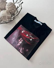 T-Shirt Off-White Caravaggio Nera Rossa