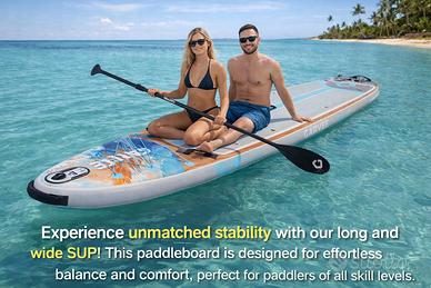 SUP Gonfiabile NUOVO - Super stabile, KIT COMPLETO