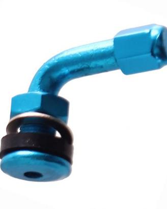 Valvola cerchi lega 90 gradi blu annodizzato