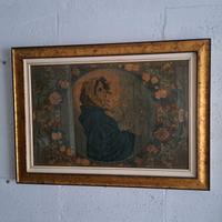 vecchio quadro MADONNA CON BAMBINO 