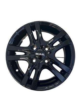 Set di 4 cerchi Mak Zenith nero lucido per Fiat To
