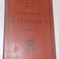 COMPLEMENTI DI MATEMATICA VIVANTI 1903 HOEPLI