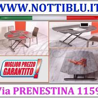  Tavolino Trasformabile con Piano in rovere grigio