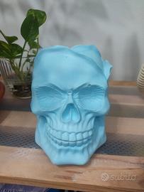 Teschio porta pennelli makeup,penne,piante 