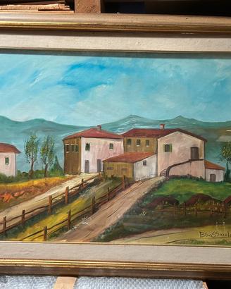 Quadro olio su tela di Benito Sassaroli