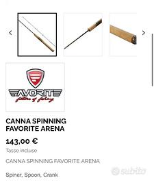 Canna da pesca spinning Favorite Arena Trout Area