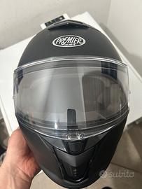 Casco L in carbonio premier,nero opaco