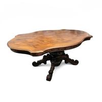 Tavolo stile Barocco radica di noce 