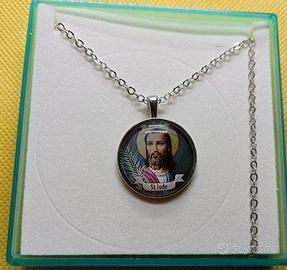 Collana con Ciondolo Medaglia di San Giuda Taddeo