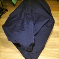 poltrona sacco pouf blu