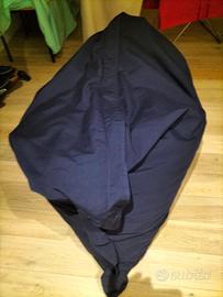 poltrona sacco pouf blu