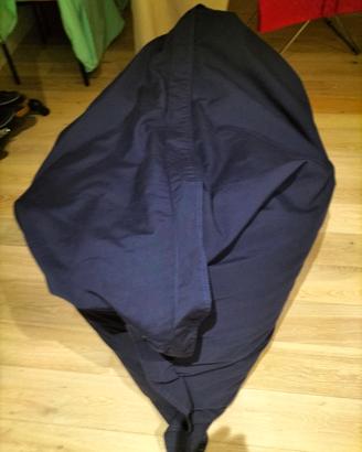 poltrona sacco pouf blu
