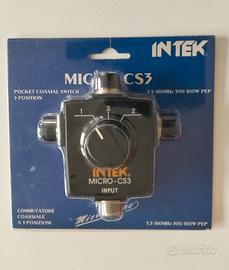 Intek commutatore antenna CB VHF UHF Micro CS3
