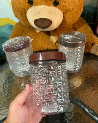 Set da 3 barattoli in plastica rigida DGBAVARIA