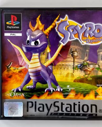 Spyro The Dragon PS1 Platinum PAL Completo Testato