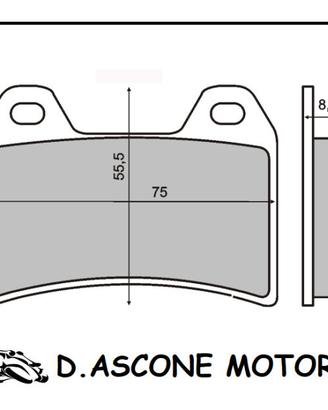 Coppia pastiglie anteriori sinterizzate Ducati Mon