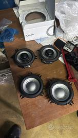 casse per auto 4 woofer 2 vie e 2 woofer normali