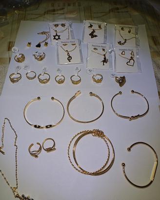 callone anelli bracciali orecchini in acciaio 
