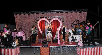 Tende, fondale scenografia spettacolo