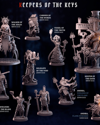 goetia miniatures Keepers of the Keys
