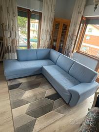 Divano angolare moderno 4/5 posti in similpelle