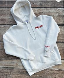 Felpa uomo bianca logo Zermatt tg. L