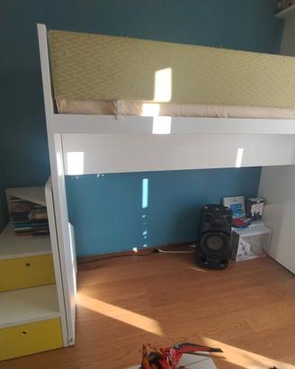 Letto a castello NIDI, con protezione