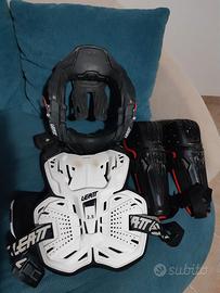 Pettorina+ collare+ ginocchiere motocross