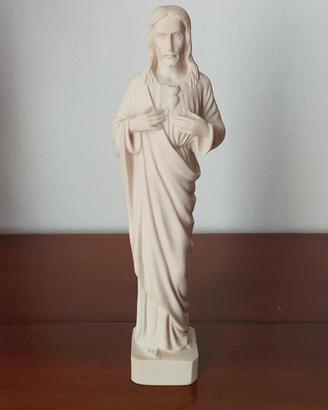Gesú Cristo vintage, in pietra naturale, cuore