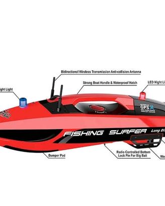 barca telecomandata per pesca in mare