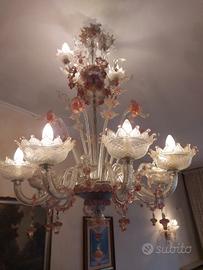 Lampadario con Applique (MURANO)